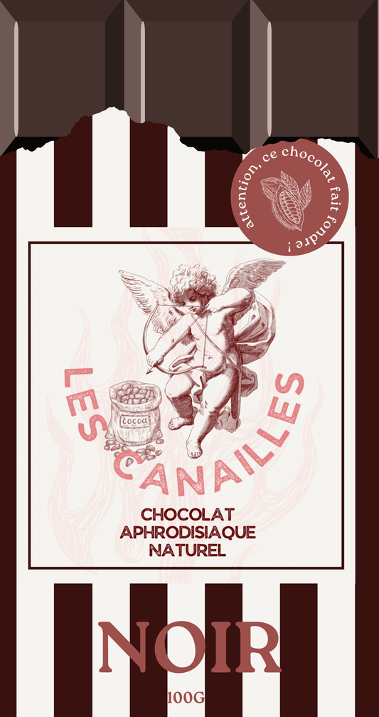 Tablette chocolat noir aphrodisiaque • 100g