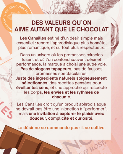 Tablette chocolat aphrodisiaque • Blanc, Noix de coco et baie de Goji • 100g
